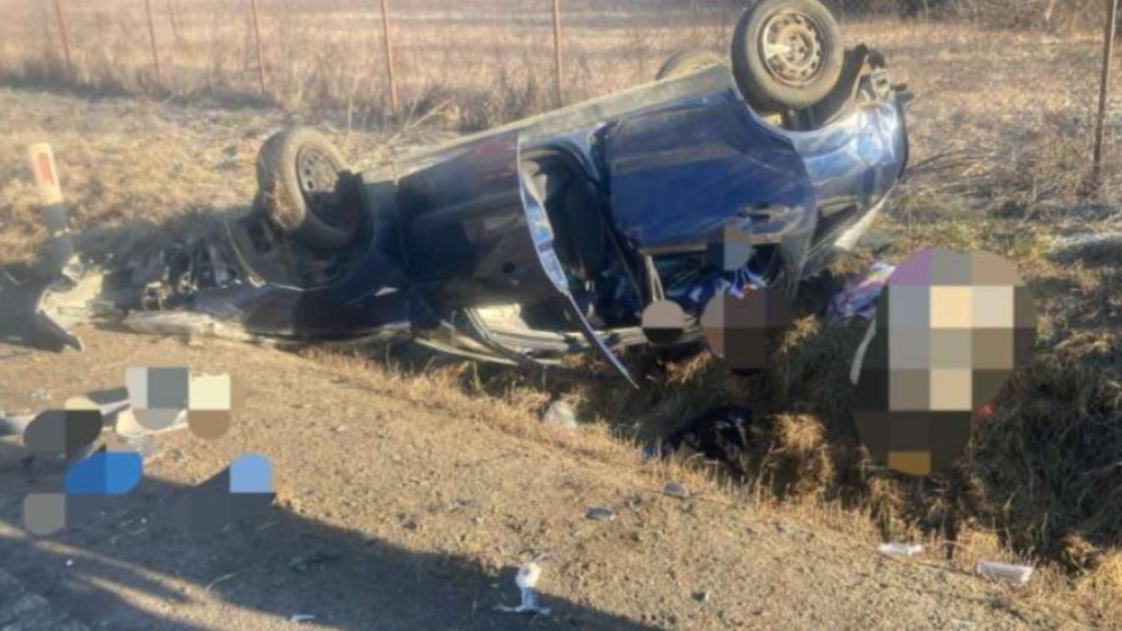 Accident pe DN14 iesire Sibiu spre Sura Mare