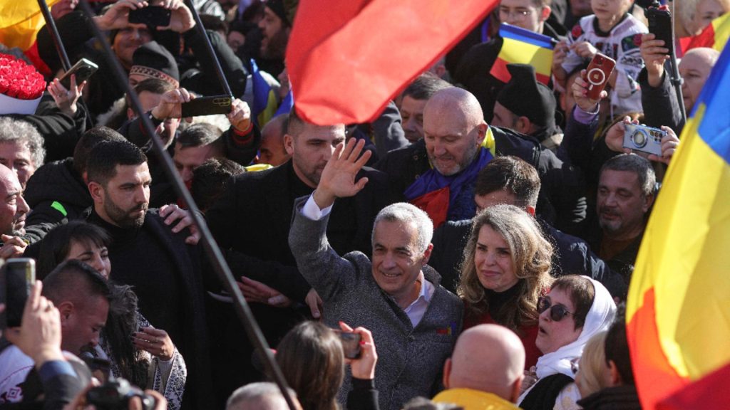 Romanii protesteaza din nou Presedintele ales Calin Georgescu ii sustine
