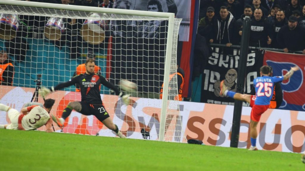FCSB a pierdut cu Lyon 1 3 in optimi Europa League
