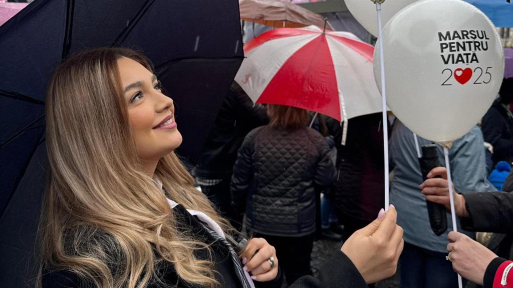 Ilinca sotia lui George Simion la Marsul pentru viata