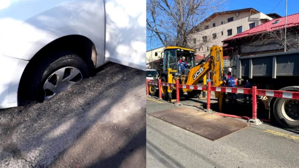 Locul din Bucuresti unde casele se prabusesc din cauza traficului deviat pentru lucrarile Metrorex Localnicii sunt disperati