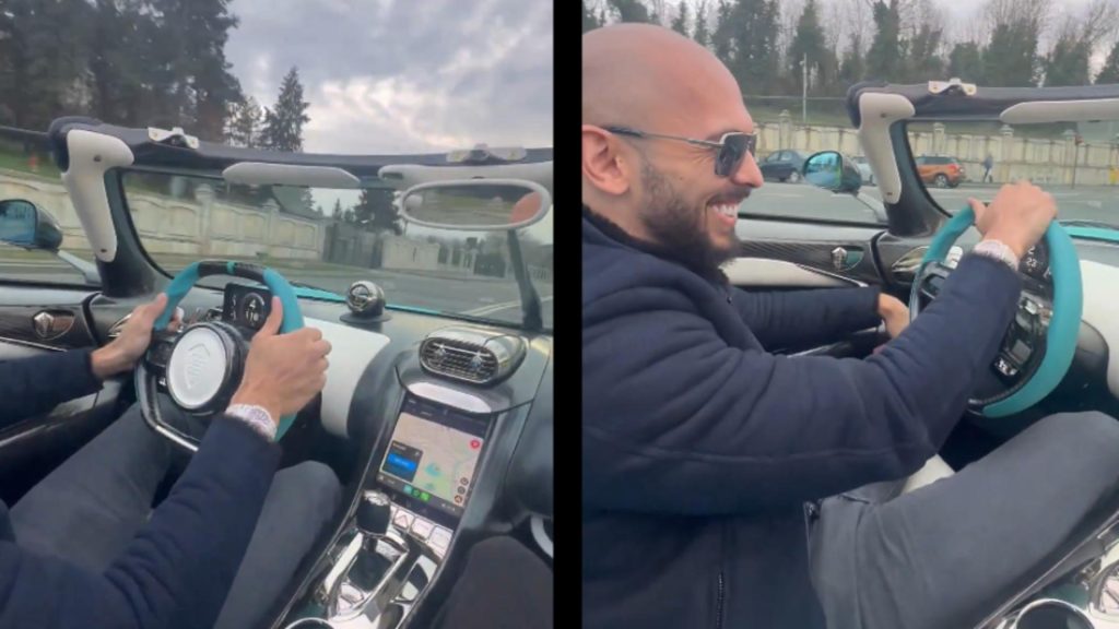 Politia Rutiera investigheaza dupa ce Andrew Tate a condus cu 150 km h