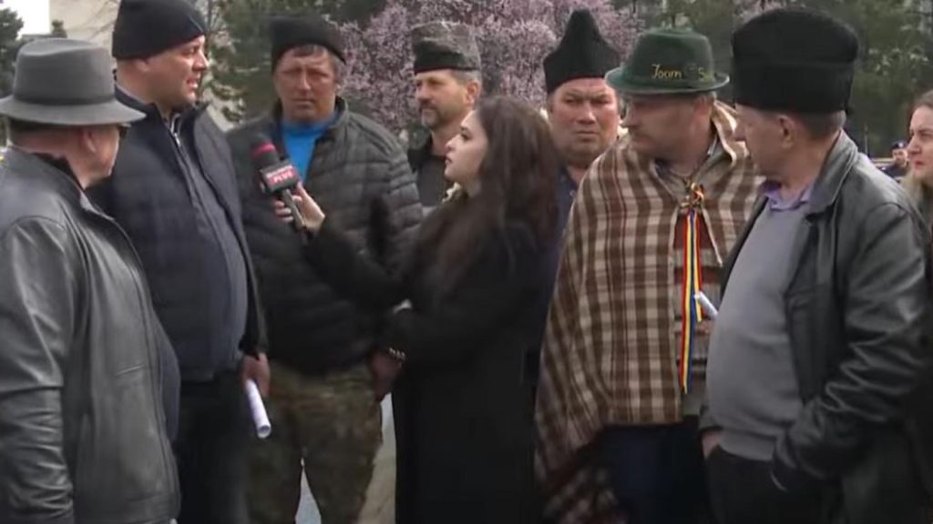 Proteste in fata Guvernului inainte de Paste Ciobanii se revolta VIDEO