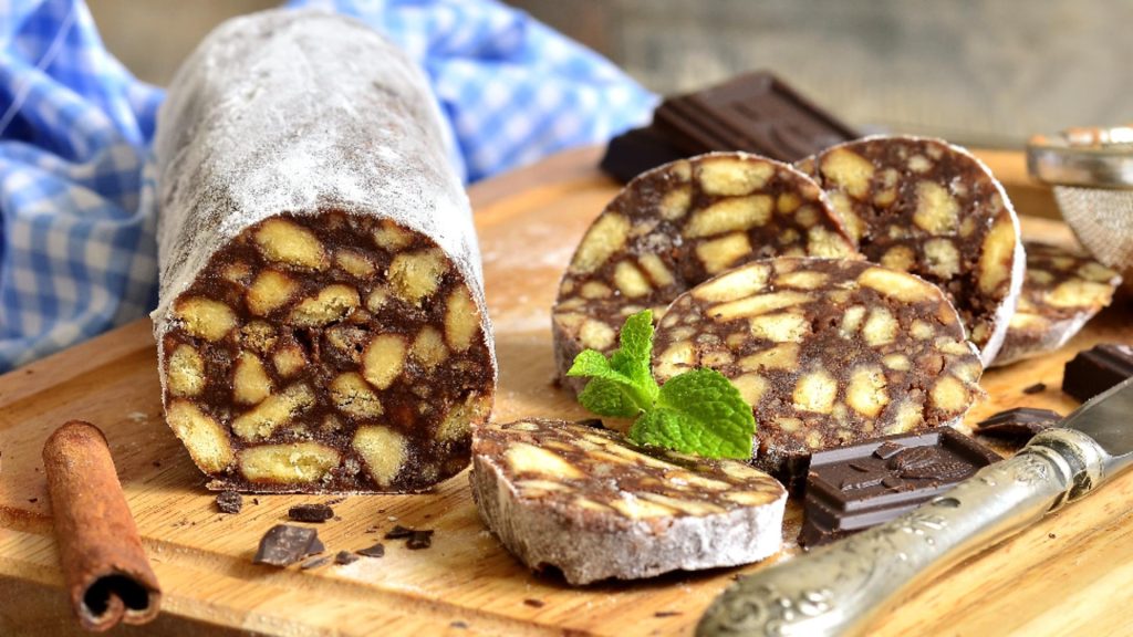 Salam de biscuiti Reteta de post a bunicii
