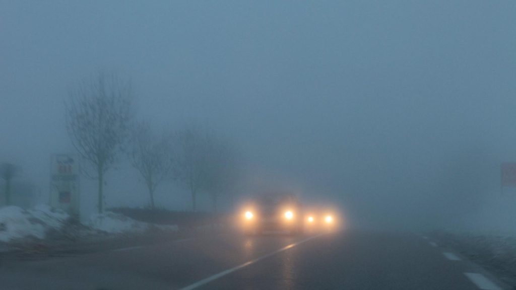 Atentie soferi Ceata pe drumuri judetene in tara