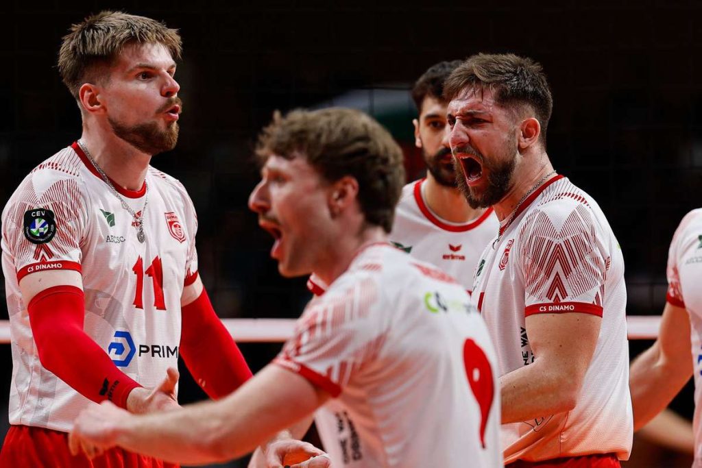 victorie categorica pentru cs dinamo bucuresti in prima runda a optimilor de finala ale cupei cev