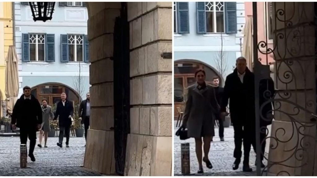 Aparitia surprinzatoare a lui Klaus Iohannis alaturi de sotia sa la slujba de Flori de la biserica din Sibiu