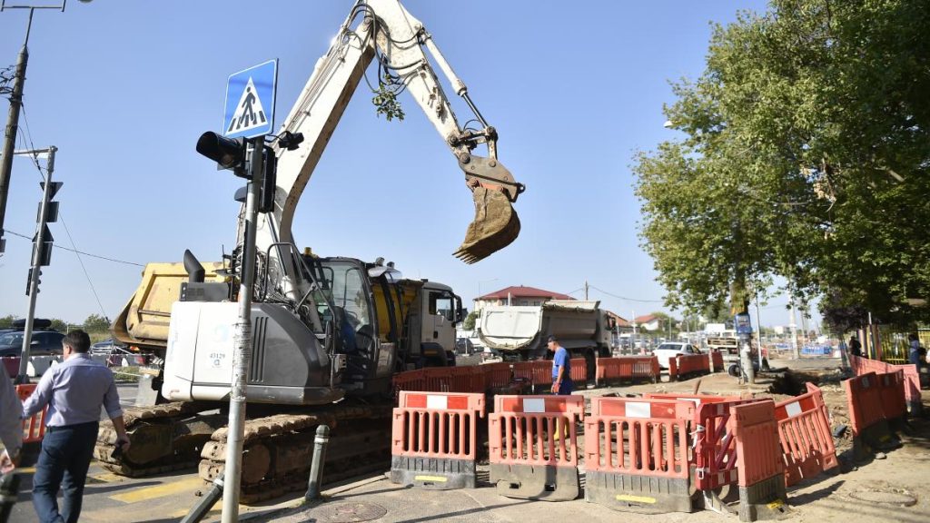 Santierul de pe Prelungirea Ghencea a fost oprit Constructorul a abandonat lucrarile din cauza neplatii