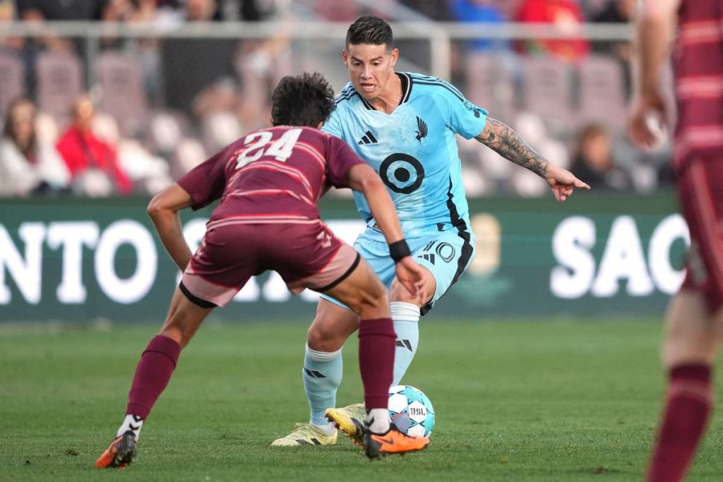 James Rodriguez a avut primul sau meci ca titular la Minnesota