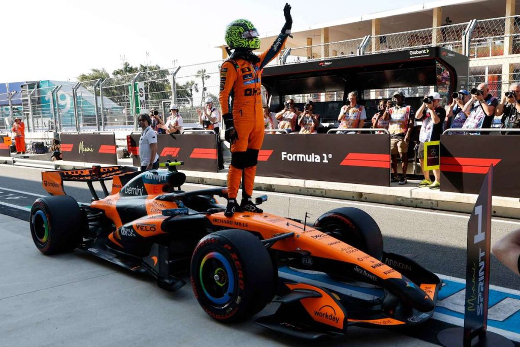 Lando Norris obtine pole position in cursa sprint de la Miami Kimi Antonelli pleaca de pe locul 2