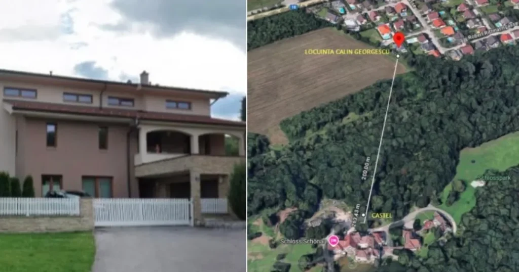 Proprietățile austriece ale lui Călin Georgescu. Soția sa avea birou în castelul alăturat